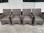 4 terrasstoelen, Ophalen, Gebruikt, Kunststof