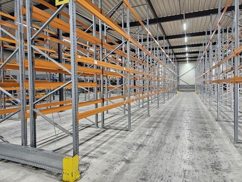 palletstelling (2x 16m zgan), Articles professionnels, Aménagement de Bureau & Magasin | Entrepôt, Rayonnage & Stockage, Enlèvement