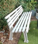 Tuinbank wit. Bestand tegen weer en wind. 75€, Ophalen, Zo goed als nieuw