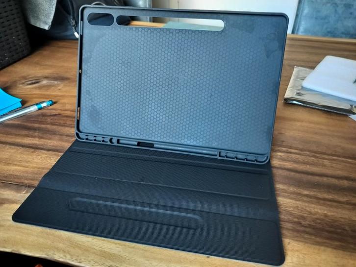 Samsung Tab S9+ keyboard + grijze map QWERTZ (NIEUW!), Computers en Software, Tablet-hoezen, Nieuw, Bescherming voor- en achterkant
