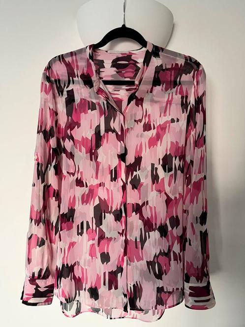 Hugo boss - chiffon blouse, Kleding | Dames, Blouses en Tunieken, Zo goed als nieuw, Wit, Ophalen of Verzenden