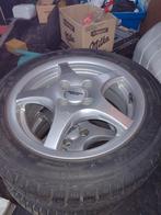 Aluminium velgen met winterbanden voor Fiat 500, Auto-onderdelen, Banden en Velgen, Ophalen, Winterbanden, Velg(en)