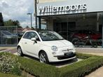 Fiat 500C 1.2i70PK Lounge  *Airco*Apple Carplay-Android Aut, Auto's, Beige, Cabriolet, Wit, Handgeschakeld