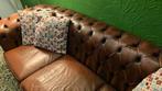 Chesterfield 3 zit, Huis en Inrichting, Fauteuils, Chesterfield, Minder dan 75 cm, Gebruikt, Leer