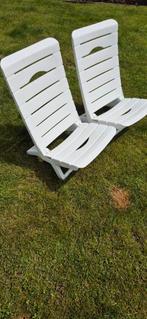 Strandstoelen, Jardin & Terrasse, Chaises longues, Enlèvement, Comme neuf, Plastique, Pliant