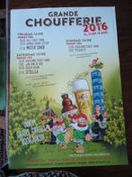 Br.d'Achouffe : Grande CHoufferie 2016 affiche A2 formaat, Panneau, Plaque ou Plaquette publicitaire, Duvel, Enlèvement ou Envoi