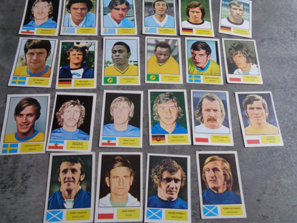Voetbal prenten world cup 74 munchen  22x   anno 1974 ed. V, Verzamelen, Sportartikelen en Voetbal, Verzenden
