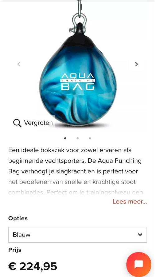Aquabag 55kg 120lbs, Sport en Fitness, Boksen, Gebruikt, Boksbal, Ophalen of Verzenden