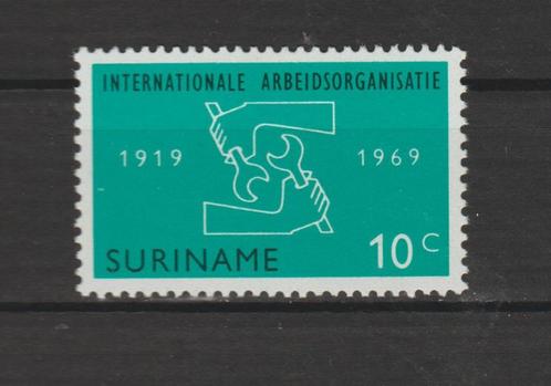 Suriname 1969 Organisation internationale du travail 10 cent, Timbres & Monnaies, Timbres | Surinam, Non oblitéré, Envoi