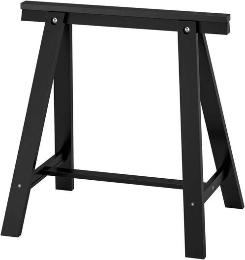 2x IKEA ODDVALD schraag – zwart, Huis en Inrichting, Bureaus, Zo goed als nieuw, Bureau, Ophalen