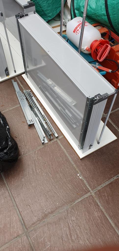3 Keukenlades 90 cm breedte op Blum Tandemplus, Huis en Inrichting, Kasten | Ladekasten, Gebruikt, Minder dan 100 cm, 50 tot 100 cm