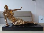 Bronzen Beeld Vrouw met Laden Salvador Dali Goud, Antiquités & Art, Art | Sculptures & Bois, Enlèvement ou Envoi