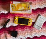 Gele Nintendo Switch Lite MET glazen screenprotector, Enlèvement ou Envoi, Comme neuf