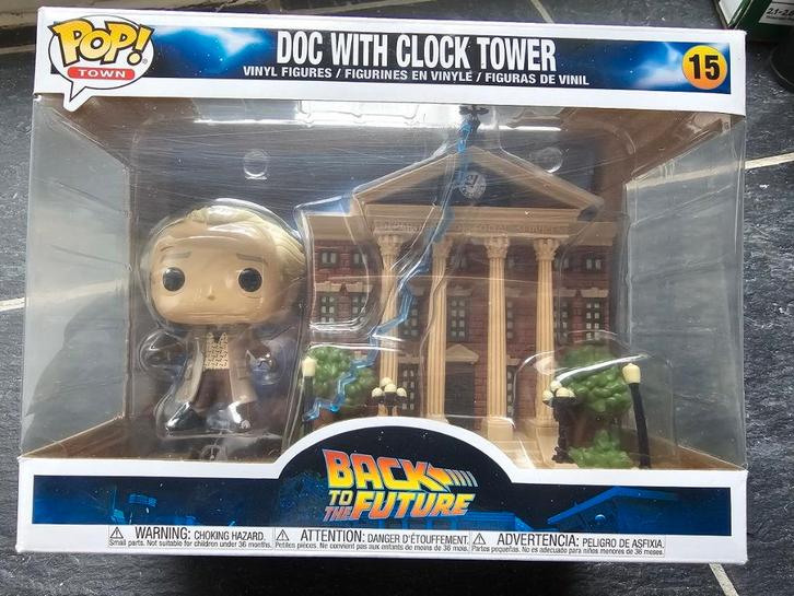 Funko Pop - Back to the Future 15 - Doc with Clock Tower, Collections, Statues & Figurines, Utilisé, Autres types, Enlèvement ou Envoi