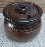 SALE Vintage bruin gres marmelade/ jam potje uit Australië, Antiek en Kunst, Ophalen of Verzenden