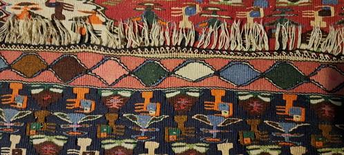 mooie Vintage perzisch Kilim Senneh / Snee, Antiek en Kunst, Antiek | Tapijten, Tafelkleden en Textiel, Ophalen