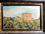Joaquím Mir i Trinxet'' landscape oil on card '', Verzenden