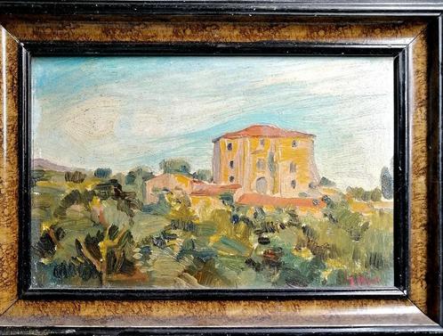 Joaquím Mir i Trinxet'' landscape oil on card '', Antiek en Kunst, Kunst | Schilderijen | Modern, Verzenden