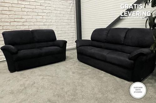 GRATIS LEVERING Vintage Natuzzi Stoffen Bankstel 3 + 2 Zits, Maison & Meubles, Canapés | Salons, Tissus, Enlèvement