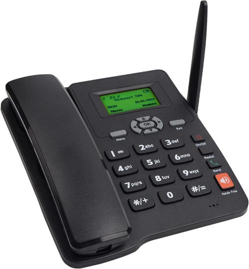 téléphone fixe avec carte sim, Télécoms, Téléphones fixes | Combinés & sans fil, Neuf, 1 combiné, À Faible Émission d'Ondes