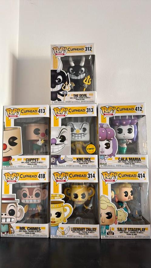 Cuphead Funko pop collectie, Verzamelen, Poppetjes en Figuurtjes, Zo goed als nieuw, Ophalen of Verzenden