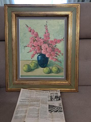 Origineel schilderij van Octaaf schoemans 1980, Enlèvement