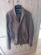 Donker bruine lederen jack maat 52, Kleding | Heren, Ophalen, Zo goed als nieuw, Maat 52/54 (L)