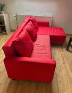 Canapé lit IKEA rouge, Huis en Inrichting, Zetels | Zetels en Chaises Longues, Ophalen, Zo goed als nieuw, 150 tot 200 cm