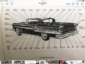 Pontiac 1958 gemaakt in Belgie beschikbaar voor biedingen