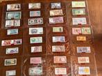 Classeur collection monnaies du monde 39 billets & 71 pièces, Enlèvement ou Envoi, Monnaies et Billets de banque