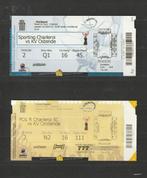 Charleroi - KV Oostende : 4 verschillende tickets ('15-'22), Overige typen, Gebruikt, Ophalen of Verzenden