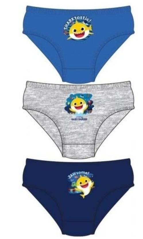 SALE | Baby Shark Onderbroeken (set van 3) - Maat 104/110, Kinderen en Baby's, Kinderkleding | Maat 104, Nieuw, Jongen, Nacht- of Onderkleding