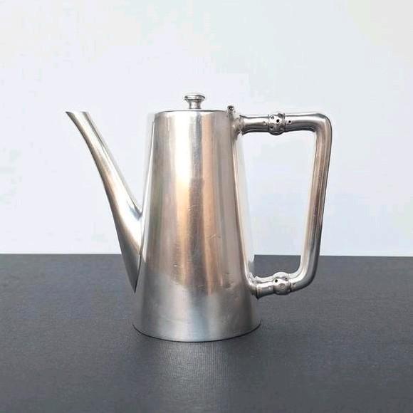 Verzilverde oude koffiekan/theepot Bruno Wiskemann, Antiek en Kunst, Antiek | Keukengerei, Ophalen of Verzenden