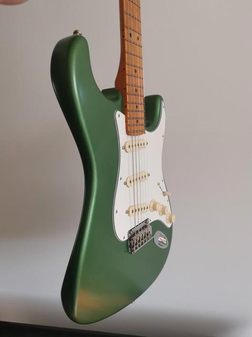 Fender Stratocaster USA metallic green, Muziek en Instrumenten, Snaarinstrumenten | Gitaren | Elektrisch, Zo goed als nieuw, Solid body