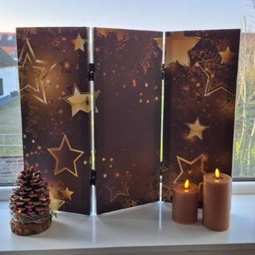 Decoratie klein Raamscherm Paravent Laag model 50 cm, Huis en Inrichting, Woonaccessoires | Kamerschermen, Verzenden, Nieuw