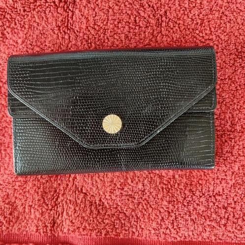 portemonnee zwart leder, Handtassen en Accessoires, Portemonnees, Zo goed als nieuw, Overige merken, Zwart, Leder, Ophalen
