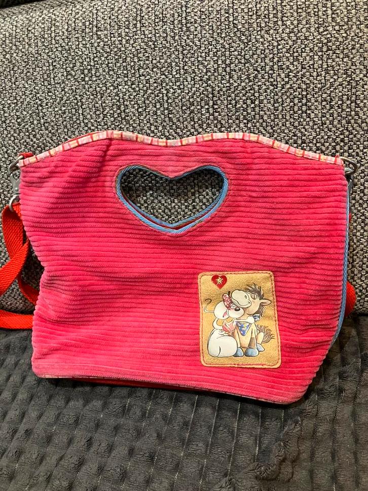 Sac à main en velours côtelé Diddlina & Galupy in love, Collections, Diddl, Comme neuf, Diddl, Enlèvement ou Envoi