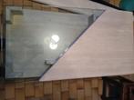 Marmer salontafel, Huis en Inrichting, Ophalen, Zo goed als nieuw, Rechthoekig, Overige materialen