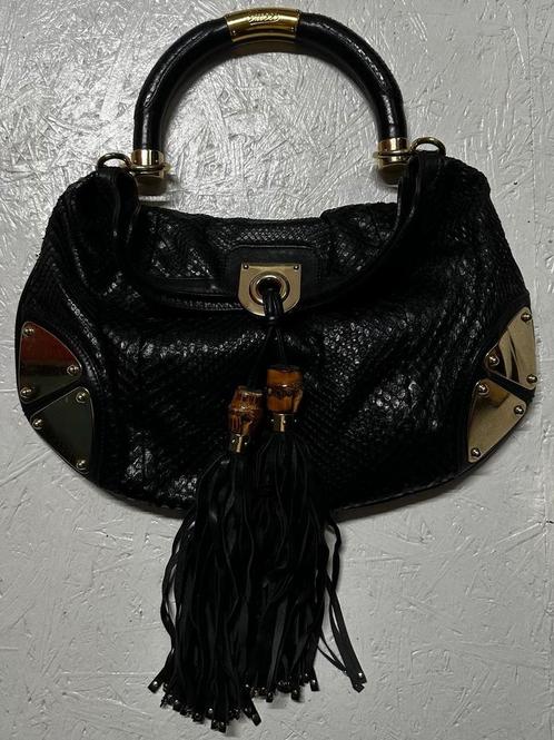 Gucci Indy Python handtas, Handtassen en Accessoires, Tassen | Damestassen, Zo goed als nieuw, Handtas, Ophalen of Verzenden