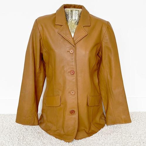 Soepele Leren Leather Master Classics Jas 2 (XL) € 65,-, Kleding | Dames, Jassen | Winter, Nieuw, Maat 46/48 (XL) of groter, Bruin