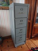 Meuble vintage 4 tiroirs en chêne patiné, Enlèvement