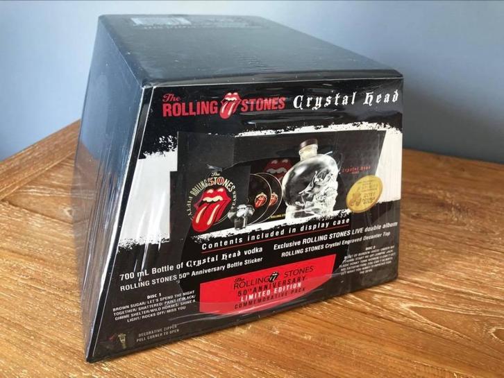 Coffret Collector Crystal Head Rolling Stones 50th Birthday, Collections, Vins, Neuf, Autres types, Amérique du Nord, Pleine, Enlèvement