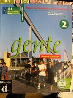 Gente B1 Spaanse taalcursus 2 dln - tekst & werkboek, Boeken, Ophalen of Verzenden, Zo goed als nieuw, Non-fictie