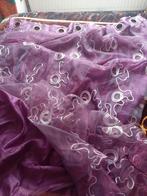 1 gordijn in polyester stof dubbel stof 1voile stof fantasie, Ophalen