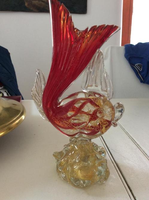 Grand poisson en verre de Murano, Antiquités & Art, Antiquités | Verre & Cristal, Enlèvement ou Envoi