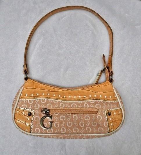 Vintage dameshandtas Guess, Handtassen en Accessoires, Tassen | Damestassen, Nieuw, Handtas, Oranje, Ophalen of Verzenden
