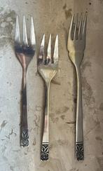 Lot de 3 petites fourchettes, Ophalen, Gebruikt, Inox of Chroom, Los bestek