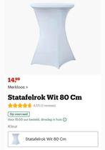 Te koop 4 witte staantafelhoezen (niet de tafels), Ophalen, Nieuw
