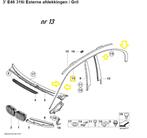 BMW 51138208502 of 51138208501Sierlijst dakgoot E46 chrome, Auto-onderdelen, Deur, BMW, Links, Ophalen