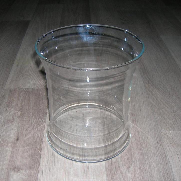 Glazen vaas 16,5 cm hoog, Maison & Meubles, Accessoires pour la Maison | Vases, Comme neuf, Moins de 50 cm, Verre, Enlèvement